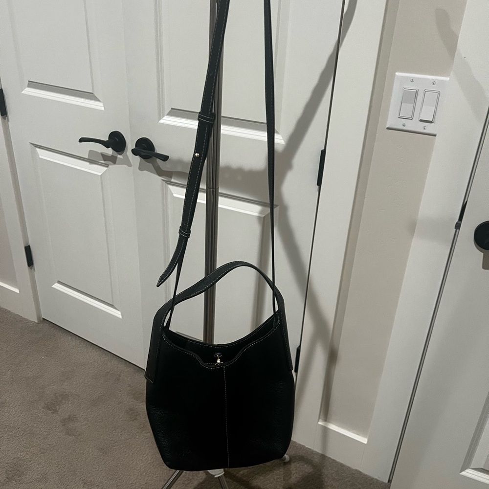 Banana Republic Black Leather Crossbody